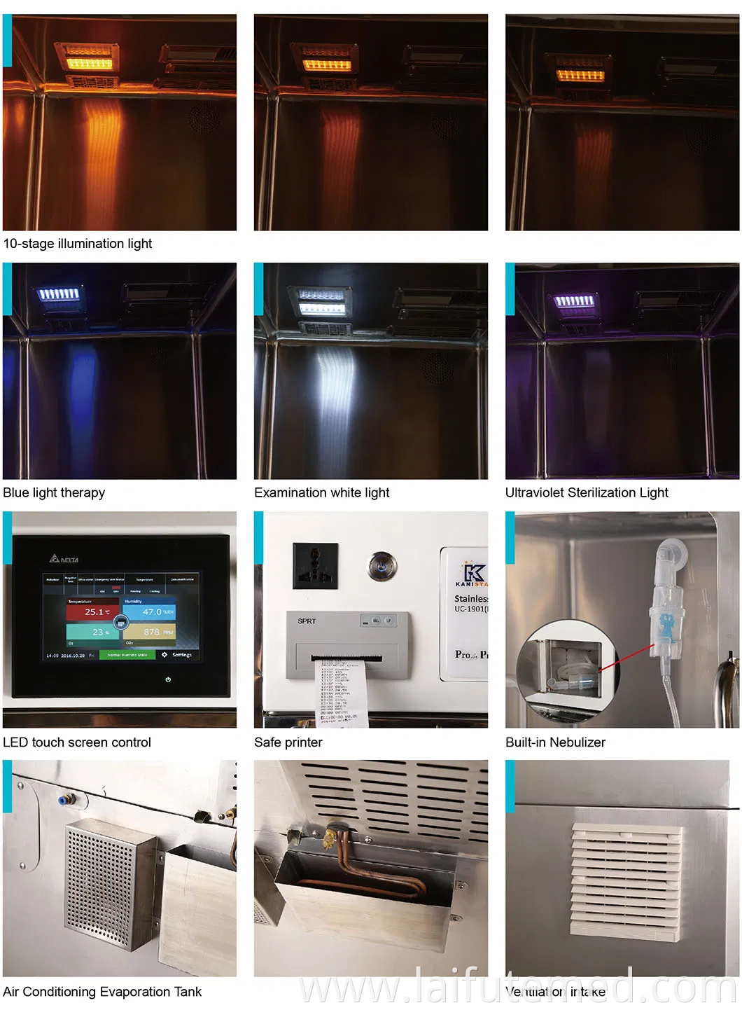 Veterinary Full Stainless Steel Customized Animal Pet Dog ICU Vet Oxygen Cage